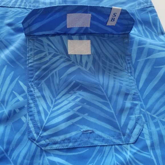 NWT Men's Strong Boalt Blue Swim Trunks Royal X-Rays Palms Swimwear Size 32 - Picture 7 of 7